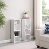 Lycvki 8-layer Adjustable Shelf Bookshelf with Wavy Border Design - 4 of 4