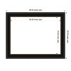 Amanti Art 22"x28" Manhattan Black Framed Magnetic Dry Erase Board - 4 of 4