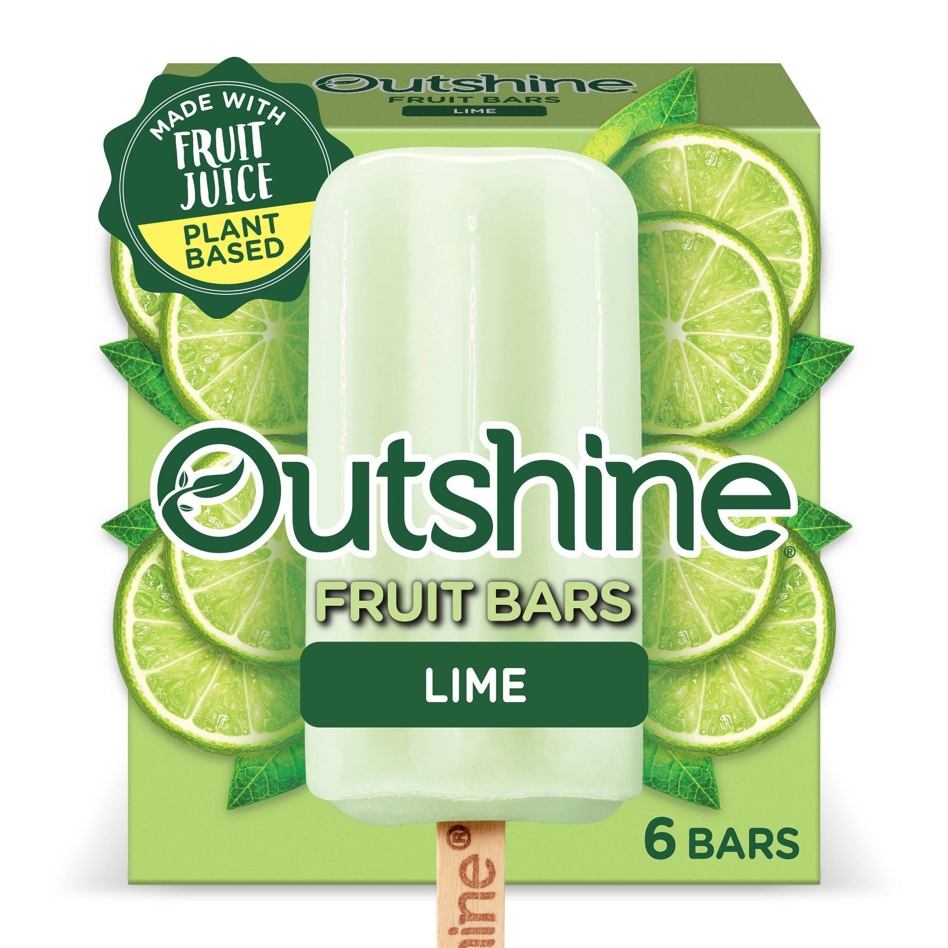 Outshine Lime Frozen Fruit Bar - 6ct
