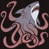 Men's Design By Humans Sharktopus By owlapin T-Shirt - 2 of 4