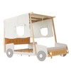 YOOCOZZ Full & Twin Size Wood Car Bed with Pillow, Ceiling Cloth, and LED - 4 of 4