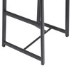 Resenkos Counter Bar Stools, Counter Stool,Bar Stool Set of 3 Counter Height Barstools with Back Armless Dining Chairs(Black & Walnut Brown) - 4 of 4