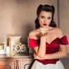 Unique Bargains Vintage Metal Dressing Table Wedding Birthday Gift Home Decor Box 1 Pc - 4 of 4