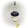 Alpine Corporation LED Solar Bee Mobile Novelty Sculpture Light Cool White: Solar-Powered, Decorative Garden Accent, 27-Inch Height - 3 of 4
