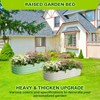 coucheta Oval Raised Garden Bed, 2 Pcs Galvanized Raised Beds for Outdoor, Planter Raised Boxes with Open-Ended Base,Large Metal Raised Planter Beds - 3 of 4