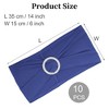 Unique Bargains Chair Sashes Bow 13.78"x5.91" Blue 10 Pcs - 2 of 4