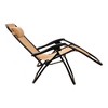 Elevon Adjustable Outdoor Zero Gravity Recliner Lounge Chair w/ Detachable Cup Holder for Deck or Beach Bonfire, Weight 300Lbs Max - 4 of 4