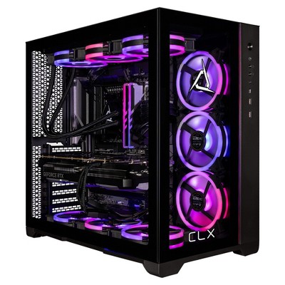 CLX SET Gaming PC TGMSETRTZ3406BM - AMD Ryzen 9 7950X3D 4.2GHz 16-Core, 64GB DDR5, GeForce RTX 4090 24GB, 2TB NVMe M.2 SSD, 6TB HDD, WiFi, Win 11