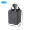 Unique Bargains Felt Reusable 4 Bottle Wine Carrier Tote Bag with Divider 2 Pcs - 2 of 4