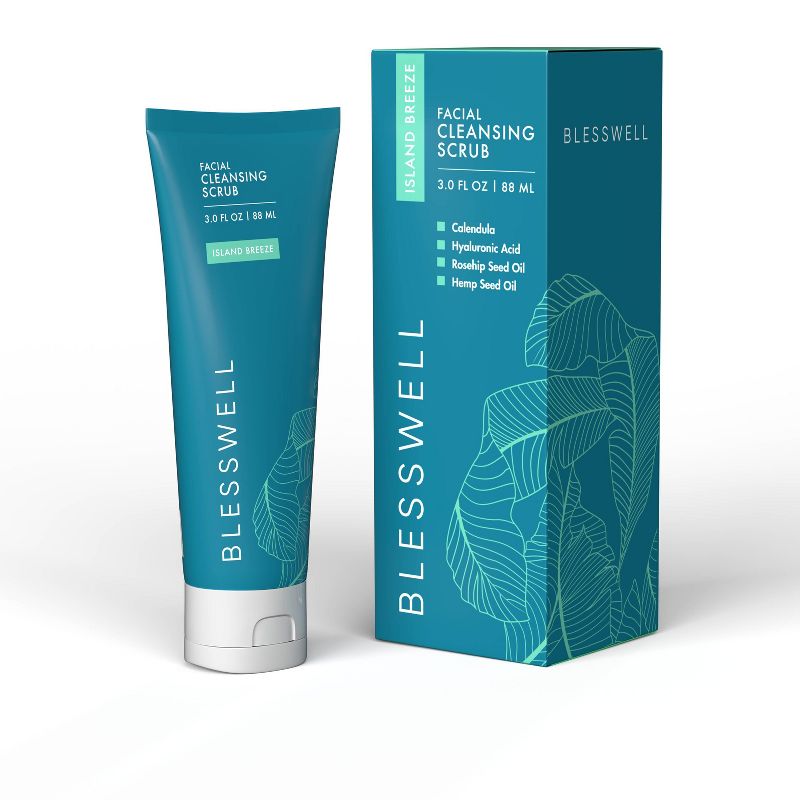 Blesswell Facial Cleansing Scrub - 3 fl oz, 4 of 7