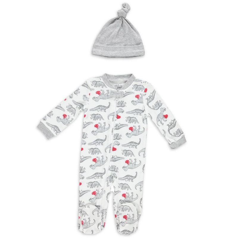 Chick Pea Chick Pea Gender Neutral Baby Clothes Tight Fit Pajama Set for Sleep and Play, 1 of 2