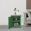 YIYIBYUS Side Table, Industrial Wind Container Cabinet, Nordic Multifunctional Iron Bedside Table, Bedroom and Living Room Storage Cabinet - 2 of 4