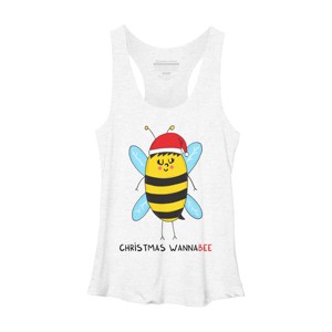 Women's Design By Humans Christmas WannaBEE By adrianserghie Racerback Tank Top - 1 of 3
