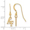 Black Bow Jewelry 14k Yellow Gold Plated Sterling Silver United States Air Force Academy Fighting Falcons NCAA Dangle Earrings - 2 of 3