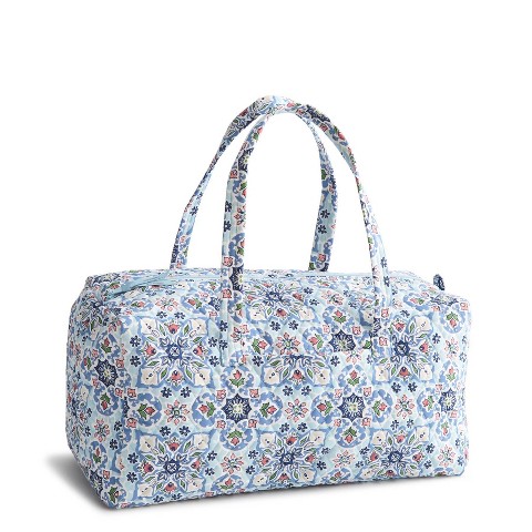Vera Bradley Lisbon Sky Medallion Original Duffle Bag - Light Blue