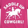 Girls' - Instant Message - Saddle Up Cowgirl Fitted Short Sleeve Graphic T-Shirt - 2 of 4
