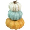 Northlight 22" Triple Stacked Pumpkins Thanksgiving Tabletop Decor - 3 of 4