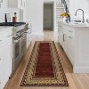 Modern Washable Area Rug, Non-Slip Stain Resistant Low Pile Carpet with Border for Living Room, Bedroom & Kitchen - 2 of 4