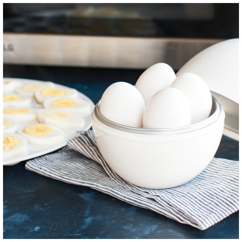Nordic Ware Microwave Safe Egg Boiler - White, 4 of 8