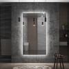 Keonjinn Smart LED Bathroom Vanity Wall Mirror, 3 Color Temperatures Dimmable, Frontlit & Backlit, Dimmable, Acrylic Edge, Anti Fog, Radar Sensor - 2 of 4