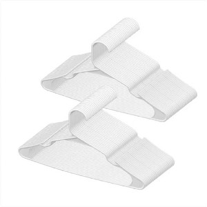 Wikineon 0.2 In Ultra-Thin, 50 Pack White Plastic Hangers With Stable Triangular Top Structure & Wider Notch Design, Non-Slip Space Saving Hangers - 1 of 4