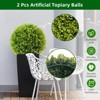 Artificial Plant Topiary Ball for Home Office, Garden, Wedding, Porch Decor - 4 of 4