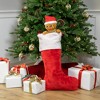 Northlight Traditional Plush Christmas Stocking with Cuff  - 36" - Red and White - 3 of 4