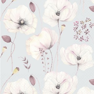 Boston International IHR 3-Ply Paper Lunch Napkins, 6.5" x 6.5", Rosemaling (Pack of 20) - 1 of 1