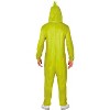 Dr. Seuss Men's How the Grinch Stole Christmas Halloween Costume Jumpsuit - Green X Large - 2 of 2