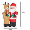 Home Accents Holiday 8FT Animated Santa and Reindeer "Cheers" Christmas Inflatable - 3 of 4