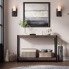 Wood Console Table With Storage 39.5 Inch Sofa Table With Shelf 2-Tier Narrow Entryway Table Thin Sofa Table, Side Table Display Table - 2 of 4