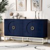 Sideboard Buffet Cabinet with 4 Doors, Adjustable Shelf, Sideboard Buffet Storage Cabinet, Kitchen Storage Cabinet with Metal Support for Living Room - 2 of 4