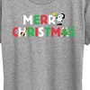 Women's - Peanuts - Merry Christmas Stacked Short Sleeve Graphic T-Shirt - 2 of 4