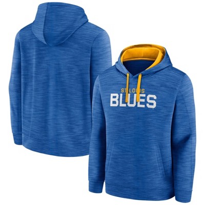 St. Louis Blues Hoodie Mens M Blue Gray Long Sleeve NHL Front Pocket Hockey  New