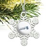 Brandeis University Secondary Logo Metal Snowflake Christmas Tree Holiday Ornament - 2 of 3