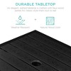 Best Choice Products Wicker Rattan Patio Side Table Outdoor Furniture for Garden, Pool, Deck w/ Umbrella Hole - 3 of 4