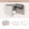 FURNIinspire Outdoor Grills, Griddles and Smokers Professional Foldable Dual Surface Charcoal Grill for BBQ System Outdoor, Beige, 16.33"*4.82"*12.8" - 2 of 4
