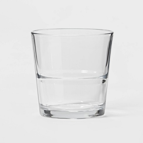 12.85oz Glass Stackable Short Tumbler - Threshold™