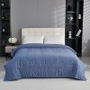 Solid color checkered cooling blanket,a new favorite for summer sleep,an excellent choice for summer sleep,washable - 2 of 4