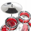 SUGIFT 11-Piece Kids Starter Drum Set, Red, 3+ Yrs, 15.74" x 6.89" x 16.73" - 3 of 4