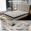 Mattress 12 inch, Hybrid Mattress in a Box with Memory Foam and Pocket Springs for Pressure Relief, Medium Firm Mattress, Motion Isolation,CertiPUR-US - 2 of 4