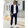 Coolmee Sweatsuits for Men 2 Piece Jogging Tracksuit Set Hoodie Casual Athletic Long Sleeve Zipper Suit Set - 2 of 4