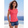 Women's Round Neckline Short Sleeve Top - LASCANA - 3 of 4
