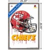 Trends International NFL Kansas City Chiefs - Drip Helmet 20 Framed Wall Poster Prints - 3 of 4