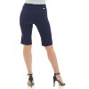 Rekucci Women's Ease into Comfort Pull-On Modern City Shorts – Chic Office to Casual Style with Wide Waistband - 3 of 4
