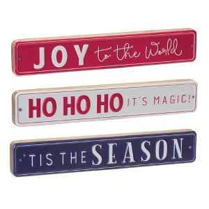 Melrose Christmas Sentiment Sign (Set of 6) - 1 of 2