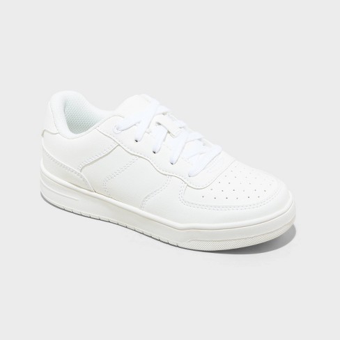 Kids all white tennis shoes on sale