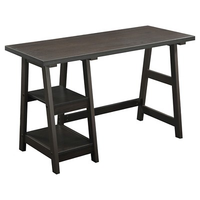 Trestle Desk Espresso - Breighton Home