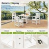 Arceso Outdoor Dining Set with Umbrella Hole, HDPS Patio Furniture - 4 of 4