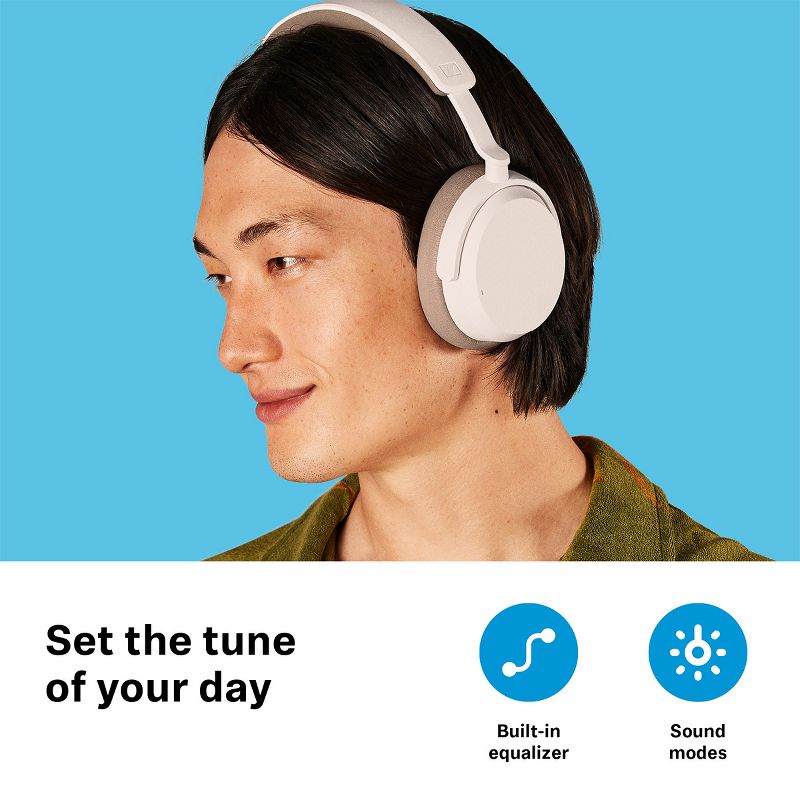 Sennheiser Accentum Wireless Bluetooth Headphones with AptX HD & Hybrid Active Noise Cancellation (White), 2 of 11